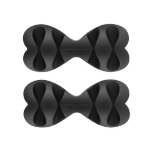 Organizator multifunctional cabluri PNI Tidy Clip 02, silicon flexibil, autoadeziv, pentru 8 cabluri 4x2 cu diametru de 6 mm, negru, set 2 bucati - Img 3