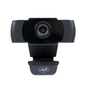 Pachet Camera Web PNI CW1850 Full HD 1080P 2MP, USB, clip-on si sticky Pad Drapel inclus