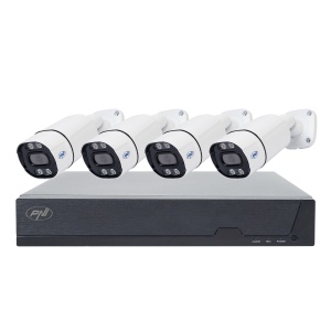 Pachet Kit supraveghere video PNI House IPMAX POE 8, NVR cu 4 camere si HDD PNI SafeHouse 1TB