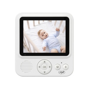 Pachet Video Baby Monitor PNI BM280 ecran 2.8 inch wireless 2.4 GHz cu sticky Pad Drapel inclus