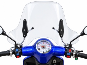 Parbriz moto / scuter universal 58 x 41 x 67.5 cm (prindere ghidon) - Img 2