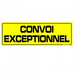 Placuta ,,CONVOI EXCEPTIONNEL" 1200X400mm