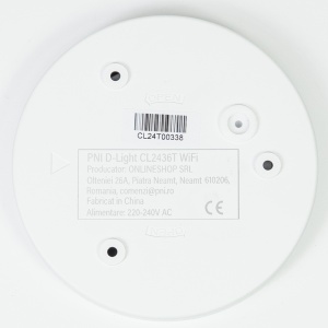 Plafoniera LED PNI D-Light CL2436T Wi-Fi, RGBW, 36W, dimabila, rotunda 41 cm, 3000K-6500K, alimentare 230V, 3600 lm, alb, control din Tuya app - Img 5