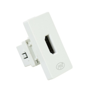 Priza HDMI PNI HD01 modulara, montaj incastrat, alb - Img 8