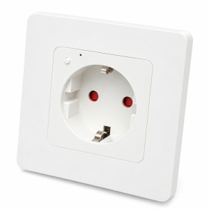 Priza incastrata inteligenta smart Wi-Fi alba 110-240V, 16A, 3680W, monitorizare consum, Bluetooth, aplicatie Tuya Smart Life
