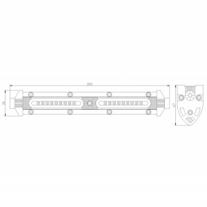 Proiector 18 LED 186mm 27W(1200Lm) - Img 2