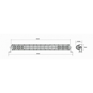 Proiector camuflaj 60 LED 885mm 180W - Img 2