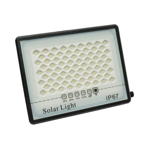Proiector LED 100W, 6500K cu panou solar 12W, baterie LiFePO4 8000mAh si telecomanda IP67 Breckner Germany - Img 7