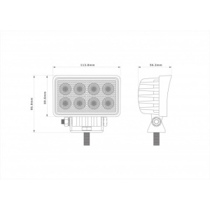 Proiector LED dreptunghiular 24W - Img 4