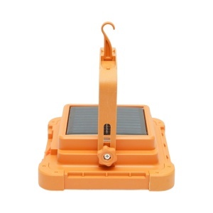 Proiector LED portabil 100W cu panou solar 1.5W, baterie 3600mAh, 6 moduri de iluminare, magnet, carlig, USB Power Bank 210x170x55mm Breckner Germany - Img 5