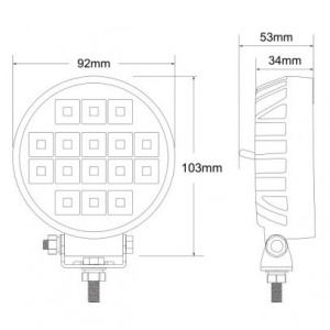 Proiector LED ROTUND 16W - Img 5
