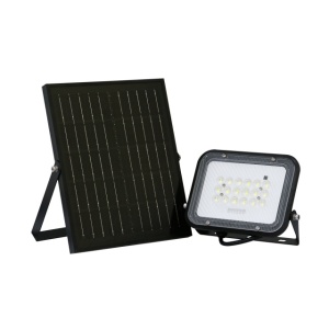 Reflector LED PNI GreenHouse WS50 50W cu panou solar, acumulator 6000mAh, telecomanda, timing si luminozitate reglabila, 6500 K, IP65