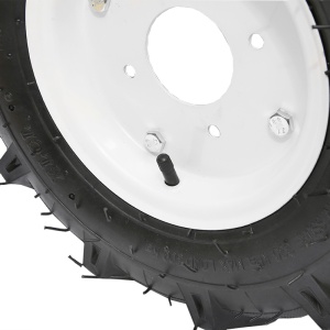 Roata completa 400/8 R1 4PR crampon cu janta alba - Img 4