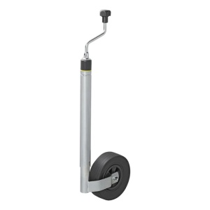 Roata de sprijin / manevra, teava de 48mm / anvelopa cauciuc plin 220 x 65 mm