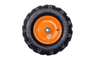 Roata roaba - TT - pentru ax 20mm - cu rulment - crampoane - 4.00-8 4PR