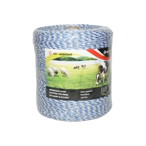 Rola fir albastru-alb fi 2mm 6x0.2mm SS 3.8 Ohm/m, 1000m gard electric - Img 3