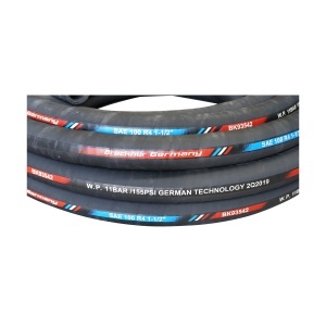 Rola furtun presiune hidraulic 25m cu dubla insertie textila DN38 (int. FI38/ext. FI55) SAE 100 R4 1-1/2 - Img 4