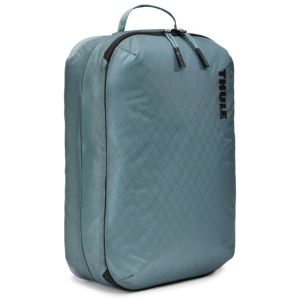 Saculet de depozitare cu 2 compartimente, Thule, Compression Packing Cube mediu, albastru