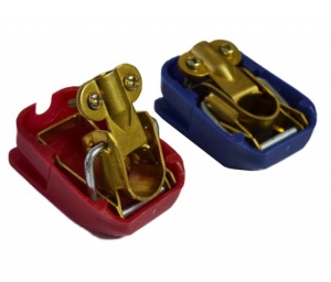 Set 2 borne baterie auto 500A cu sistem de decuplare rapida