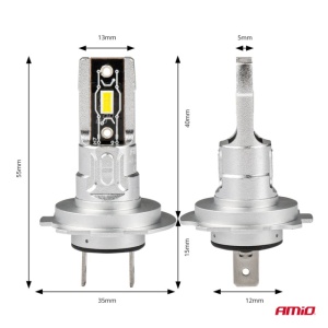 Set 2 bucati LED Seria H-mini H7/H18 - Img 4