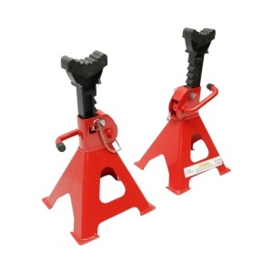 Set 2 cricuri suport capra auto 3T, reglabile 290-430mm, capace cauciuc, sigurante blocare Breckner Germany - Img 2