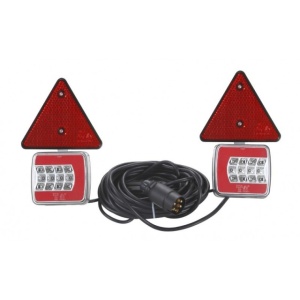 Set 2 lampi remorca cu LED, cablu si prindere magnetica