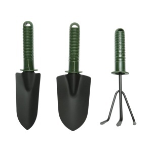 Set 3 unelte gradinarit cu lopatica, transplantor, cultivator si maner plastic Breckner Germany - Img 2