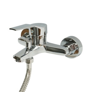 Set baterii baie si bucatarie 3 in 1, baterie cada cu para dus si furtun, baterie lavoar, baterie chiuveta bucatarie, monocomanda, crom lucios, aliaj zinc, furtunuri incluse - Img 17
