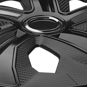 Set capace roti Moon Ring carbon black 15 inch 4 bucati in cutie display - Img 4