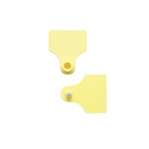 Set crotalii 50 buc. neinscriptionate galbene 31x43mm pentru oi Breckner Germany