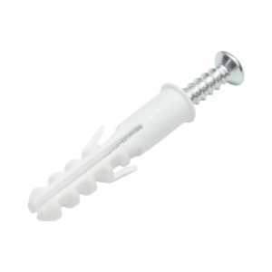 Set diblu universal din plastic alb 10x50mm cu surub 6x45mm 50 buc/set - Img 4