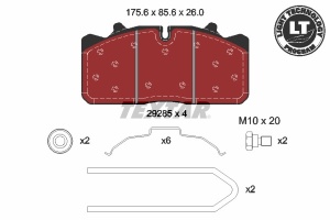 Set placute frana TEXTAR DAF LF45, MAN HY, L2000, M 2000L, M 2000M, V - Img 2