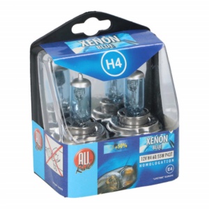 SET XENON BLUE 12V H4 +50% – ALL RIDE