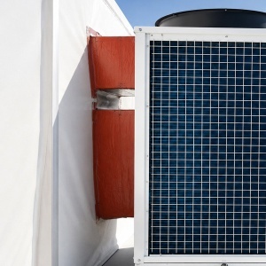 Sistem instalatie climatizare industriala 272.960 BTU, 80kW, 380V, functie incalzire si ventilatie, debit aer 17.500m3/h pentru corturi, hale, depozite 500–750m2 - Img 11