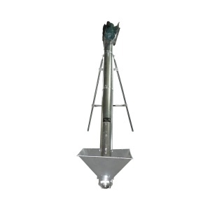 Snec transportor cereale orizontal 3m, 220V, 3kW, diametru 160mm, capacitate 10-15 T/h, cuva de alimentare si suport THOR - Img 4