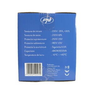 Stabilizator de tensiune cu releu PNI AVR M800VA, 2.2A, 480W, 800VA - Img 3