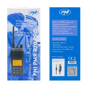 Statie radio portabila PNI PMR R70 PRO 446MHz, 16CH 0.5W, 99 canale programabile PC, tonuri 50 CTCSS si 166 DCS, IP67 - Img 6