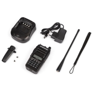 Statie radio portabila VHF Dynascan AB-650 pentru aviatie, 6W, SQ, 118-136.975 MHz, AM, 2600 mAh Li-Ion, Radio FM - Img 2