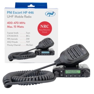 Statie radio UHF PNI Escort HP 446, 199 canale, ASQ 9 niveluri, Scan, Dual Watch, CTCSS-DCS, putere 0.5W la 15W, functie NRC - Img 7