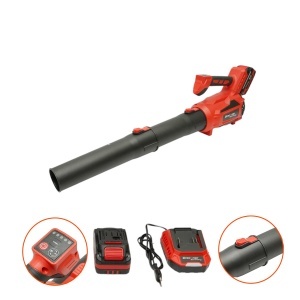 Suflanta aer de gradina cu 2 acumulatori 21V, 4Ah Li-ion, Brushless, debit aer 4.5 m3/min, 5 trepte turatie 0-23000, Turbo Breckner Germany
