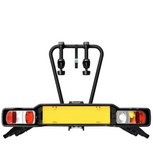Suport 2 biciclete Peruzzo Siena 668E compatibil cu biciclete electrice cu prindere pe carligul de remorcare, Negru Mat - Img 3