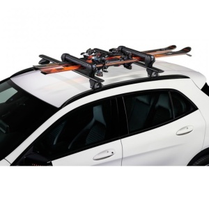 Suport 4 perechi schiuri cu prindere pe bare transversale - Cruz Ski Rack Dark 4 - Img 5
