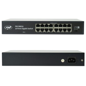 Switch PNI SW016, 16 x 10/100/1000 Mbps, Gigabit, carcasa metalica