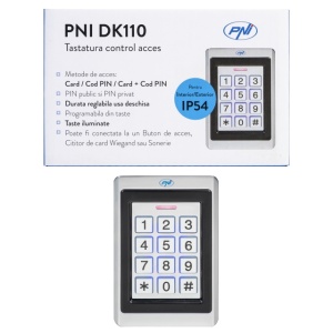 Tastatura control acces PNI DK110, stand alone, exterior si interior, IP54 - Img 8