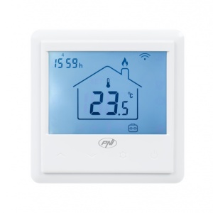 Termostat inteligent incastrabil PNI CT25PW WiFi, control prin internet, incalzire cu apa in pardoseala, actuatoare, pompe, centrala, aplicatie mobil Tuya Smart, integrare in scenarii smart cu alte pr - Img 5