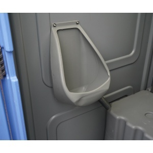 Toaleta ecologica vidanjabila HDPE 350L cu lavoar, pisoar, oglinda, suport hartie si cuier 1150x1150x2250mm - Img 11