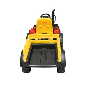 Tractor electric cu remorca, telecomanda si baterie pentru copii 1580x580x730mm - Img 6