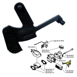 Tragaci soc drujba Husqvarna 154, 254, 257, 261, 262 original - Img 2
