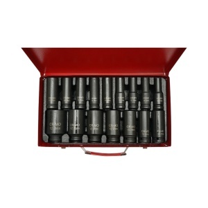 Trusa chei tubulare de impact lungi 10-36mm, patrat 1/2 inch Cr-Mo 16 piese Breckner Germany - Img 2