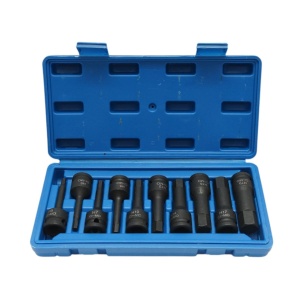 Trusa chei tubulare hexagonale de impact H5-H19 Cr-MO 10 piese Breckner Germany